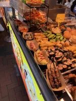 Night street food market